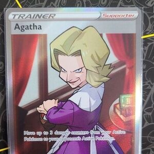 Agatha 186/198 Pokemon TCG Chilling Reign Holo Full Art
